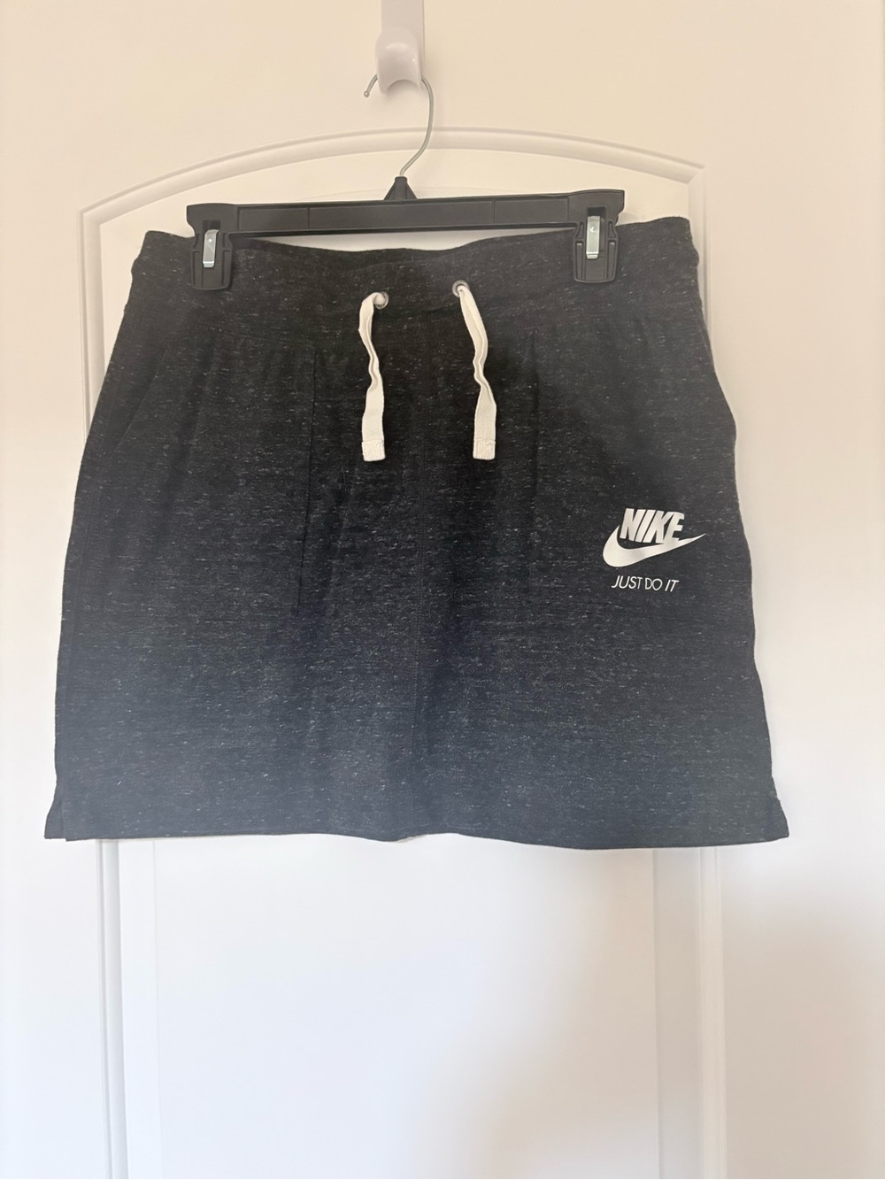 Nike Black Mini Skirt with White Drawstring